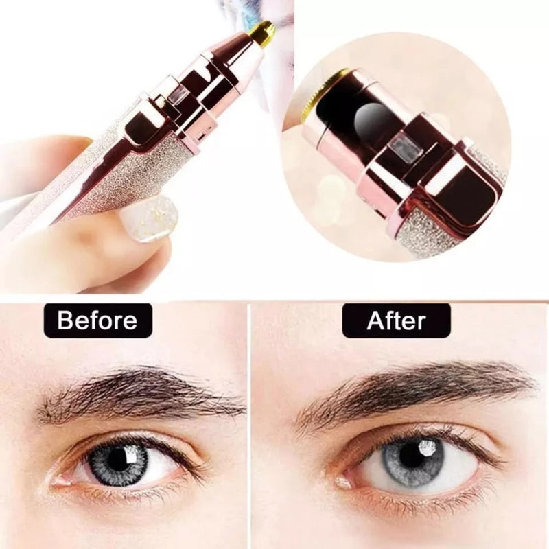 Removedor de pelos faciais 2 em 1 depilador Premium recarregável USB Sem Dor