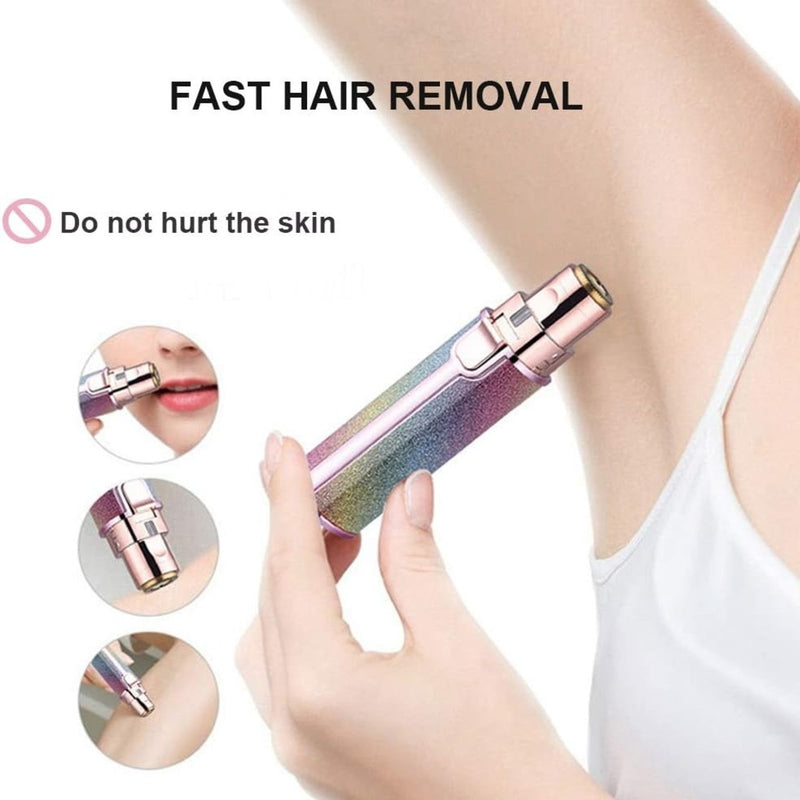 Removedor de pelos faciais 2 em 1 depilador Premium recarregável USB Sem Dor