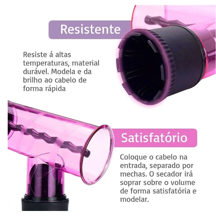 Difusor De Secador Modelador De Cachos 2 Em 1 Magic Roller