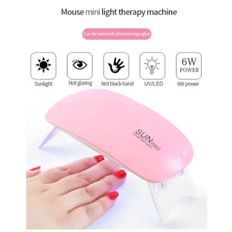 Cabine Mini Secador De Unhas Esmalte Gel Led Sun Uv Portátil Dobrável Forninho Estufa 6w Bivolt Usb